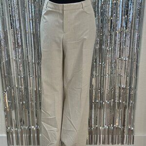 Coldwater Creek natural fit beige/cream linen like pant womens size 12
